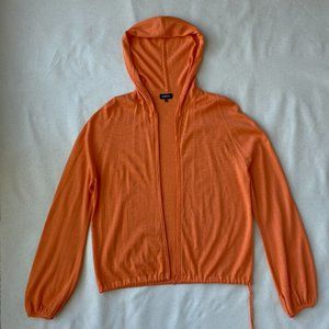 Akris Orange Cashmere and Silk Tank Top and Hoodie Set, Size 6, Mint Condition